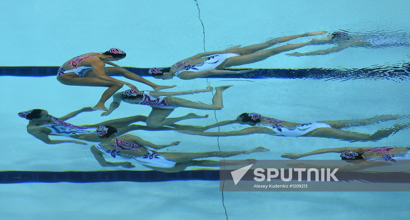 2012 Olympics. Synchronized Swimming Team Finals