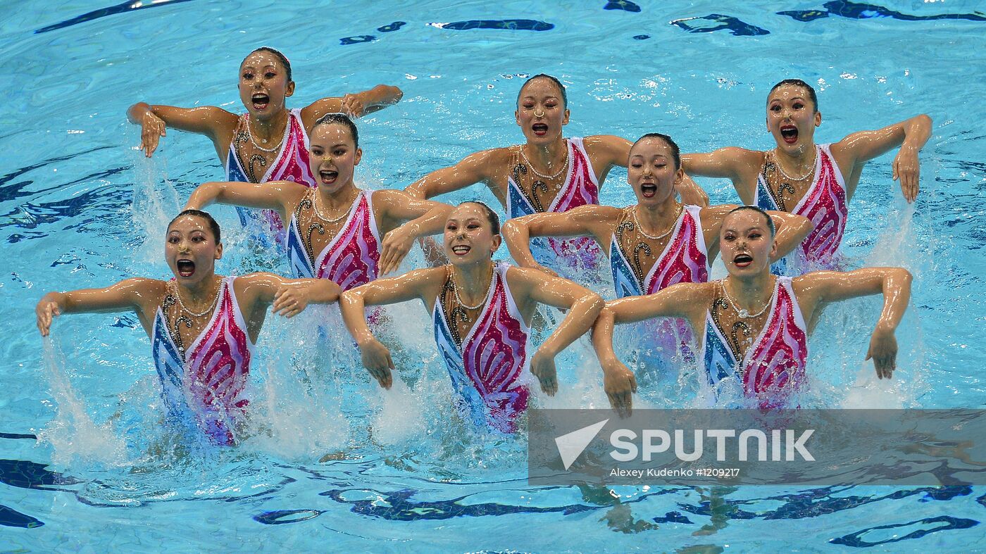 2012 Olympics. Synchronized Swimming Team Finals