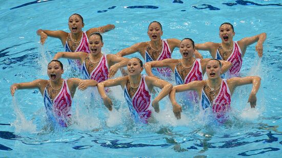 2012 Olympics. Synchronized Swimming Team Finals