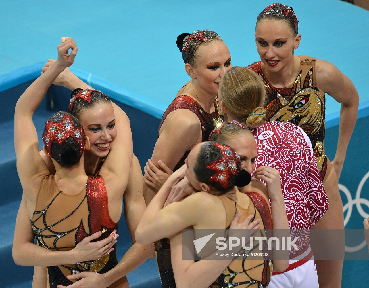 2012 Olympics. Synchronized Swimming Team Finals