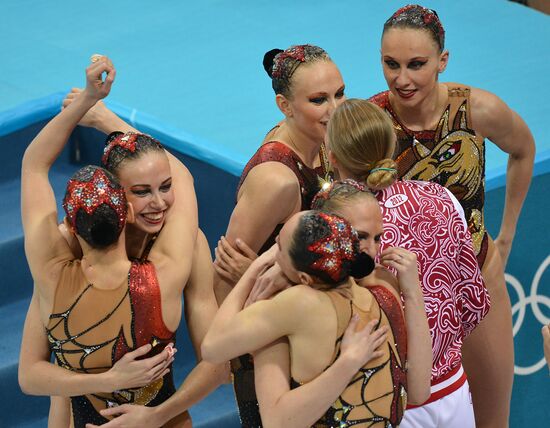 2012 Olympics. Synchronized Swimming Team Finals