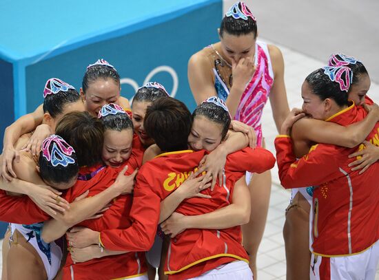 2012 Olympics. Synchronized Swimming Team Finals