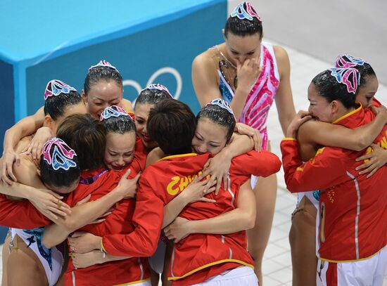 2012 Olympics. Synchronized Swimming Team Finals