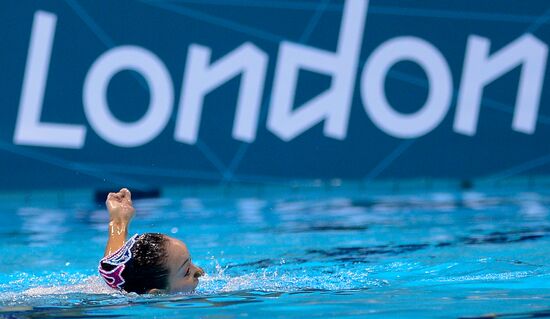 2012 Olympics. Synchronized Swimming Team Finals