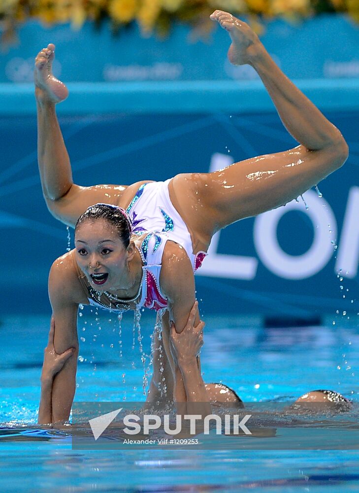 2012 Olympics. Synchronized Swimming Team Finals