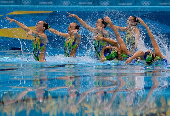 2012 Olympics. Synchronized Swimming Team Finals