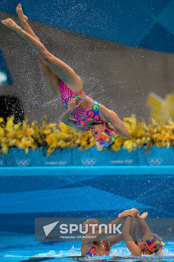 2012 Olympics. Synchronized Swimming Team Finals