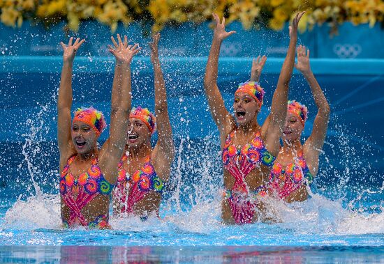 2012 Olympics. Synchronized Swimming Team Finals