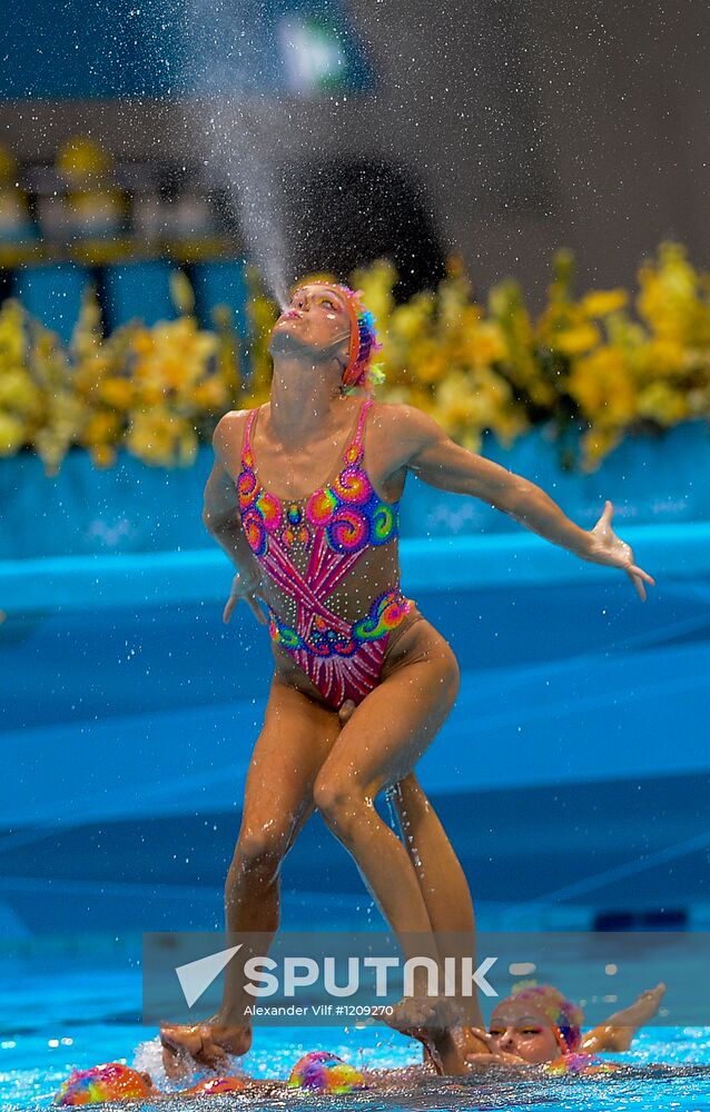 2012 Olympics. Synchronized Swimming Team Finals