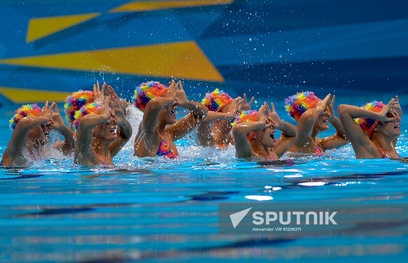 2012 Olympics. Synchronized Swimming Team Finals