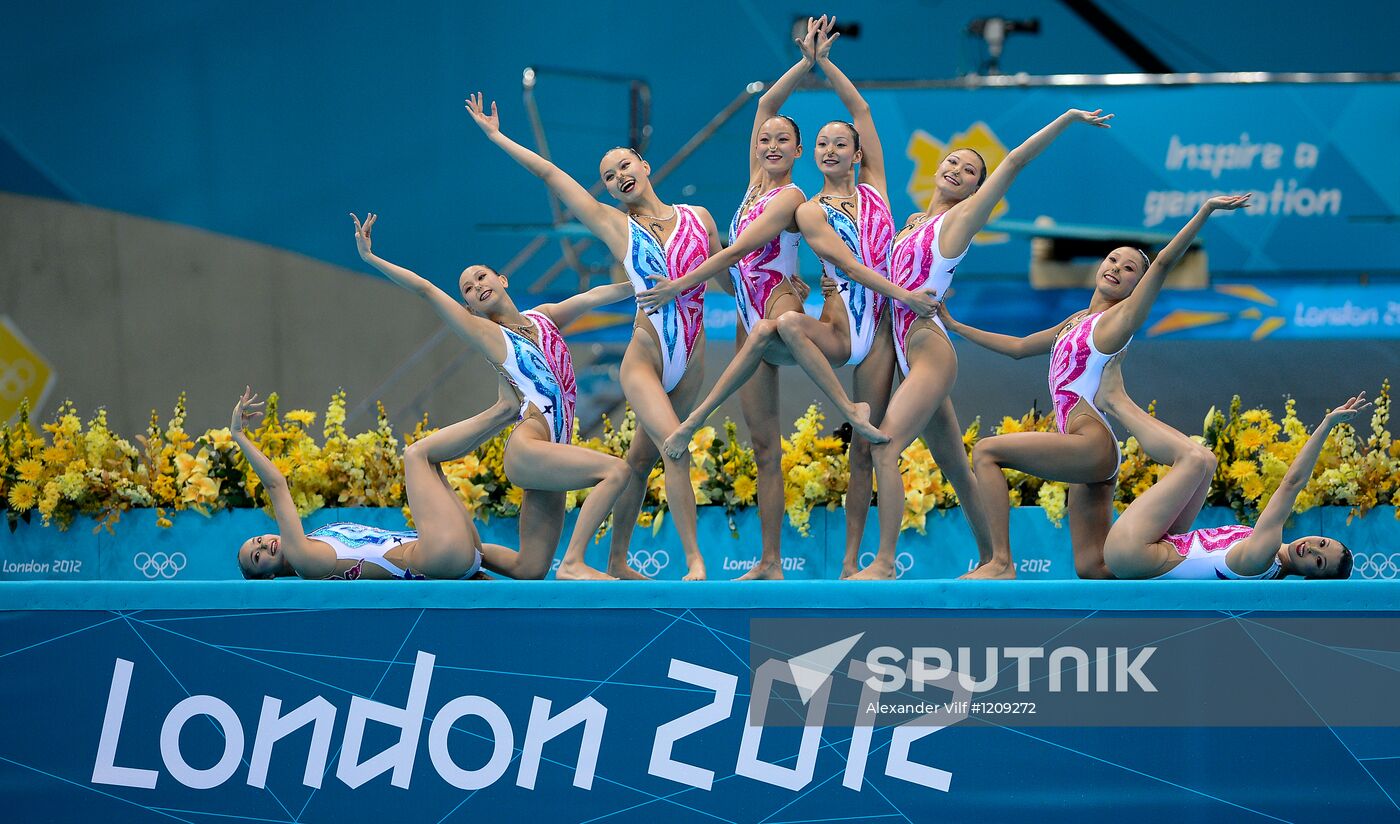 2012 Olympics. Synchronized Swimming Team Finals