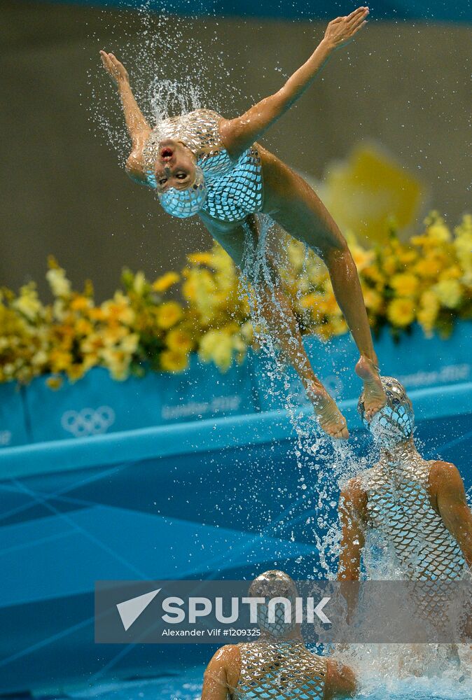 2012 Olympics. Synchronized Swimming Team Finals