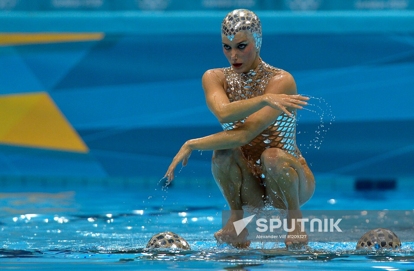 2012 Olympics. Synchronized Swimming Team Finals