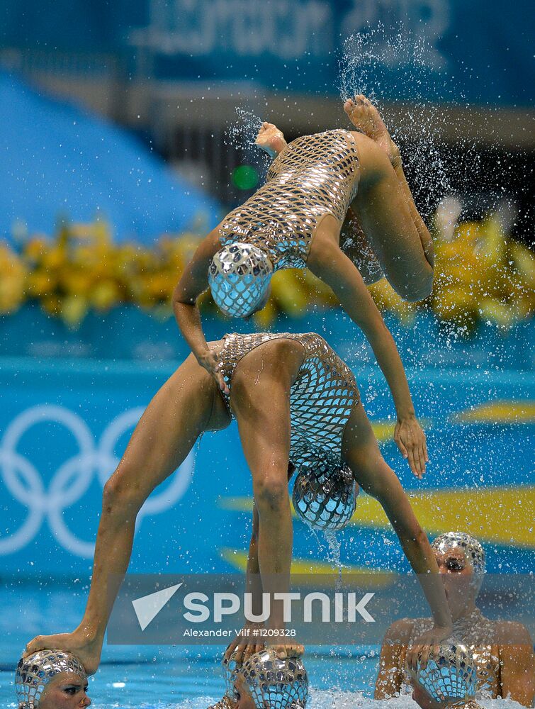 2012 Olympics. Synchronized Swimming Team Finals