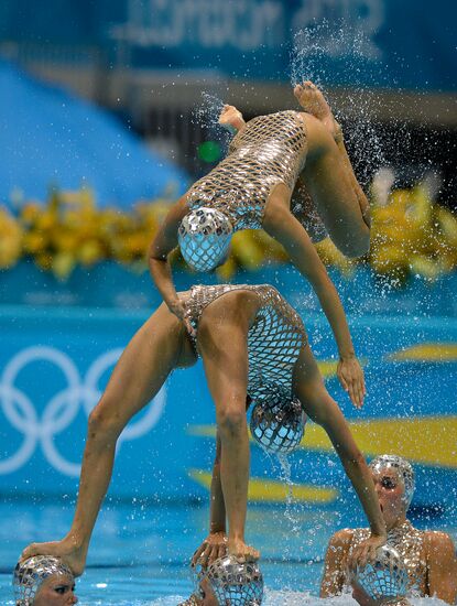 2012 Olympics. Synchronized Swimming Team Finals