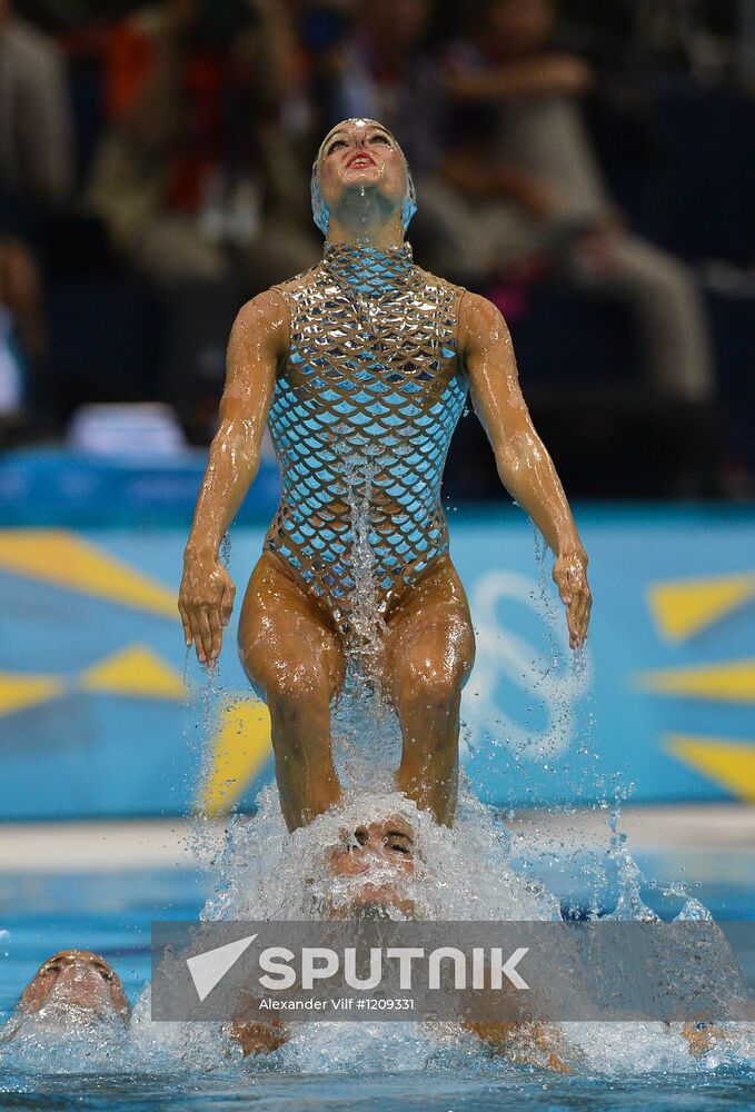 2012 Olympics. Synchronized Swimming Team Finals