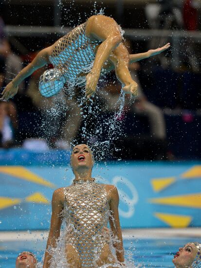 2012 Olympics. Synchronized Swimming Team Finals