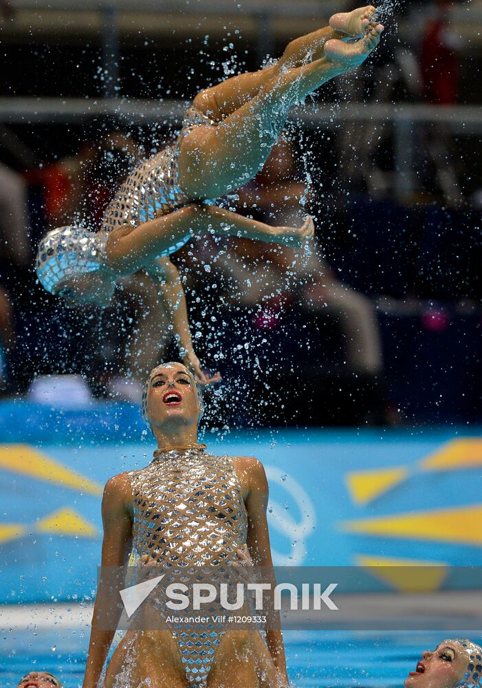 2012 Olympics. Synchronized Swimming Team Finals