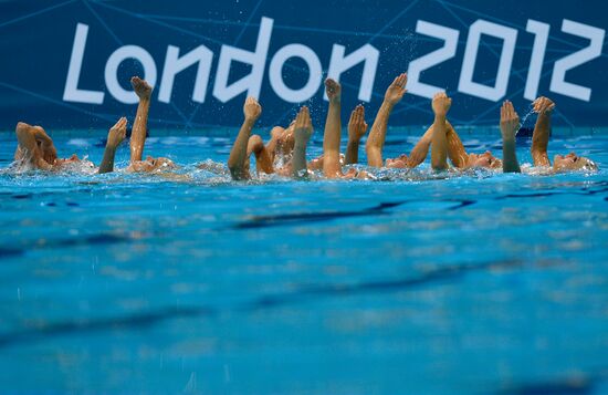 2012 Olympics. Synchronized Swimming Team Finals