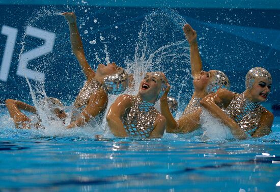 2012 Olympics. Synchronized Swimming Team Finals