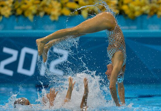 2012 Olympics. Synchronized Swimming Team Finals