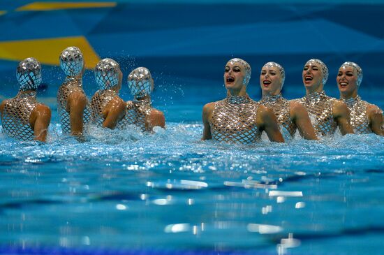 2012 Olympics. Synchronized Swimming Team Finals