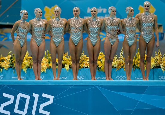 2012 Olympics. Synchronized Swimming Team Finals