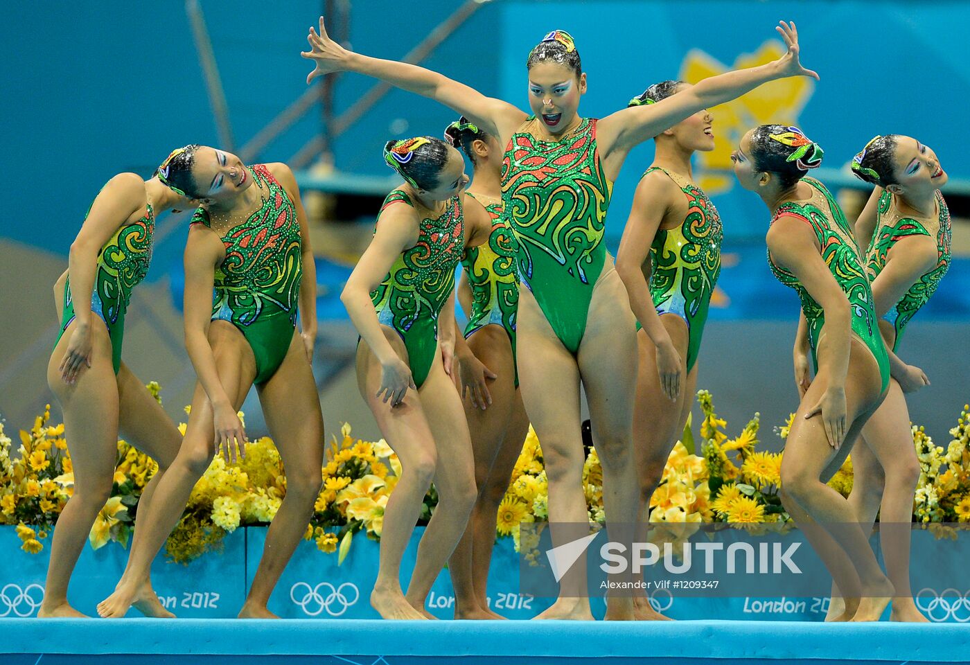 2012 Olympics. Synchronized Swimming Team Finals