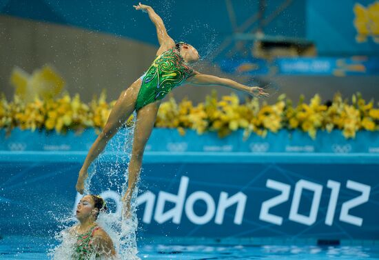 2012 Olympics. Synchronized Swimming Team Finals