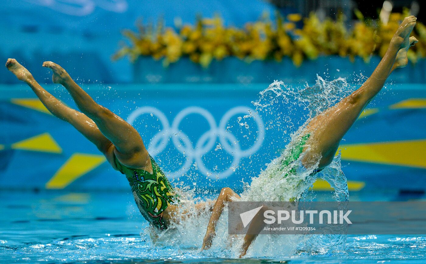 2012 Olympics. Synchronized Swimming Team Finals
