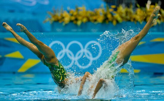 2012 Olympics. Synchronized Swimming Team Finals