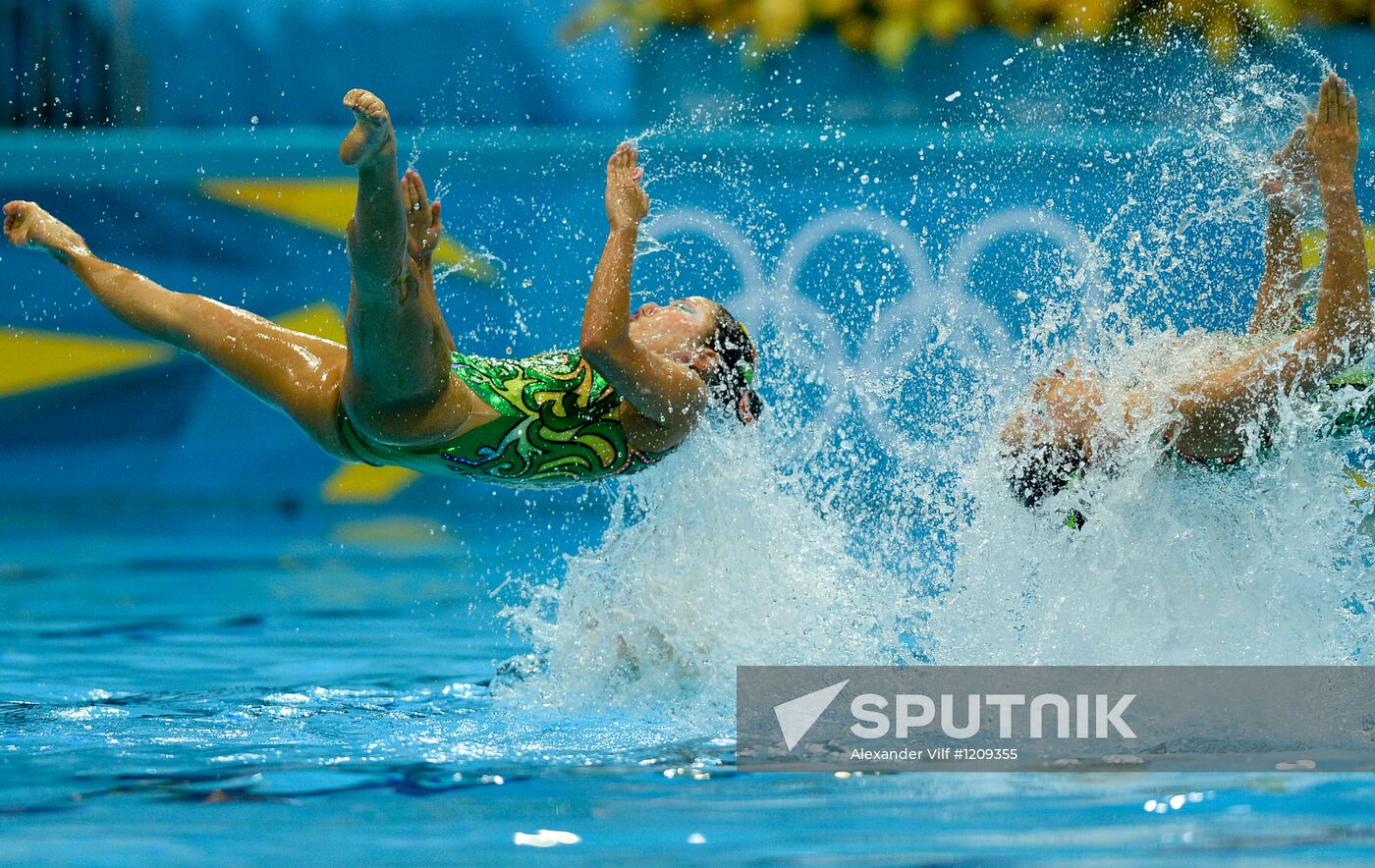 2012 Olympics. Synchronized Swimming Team Finals