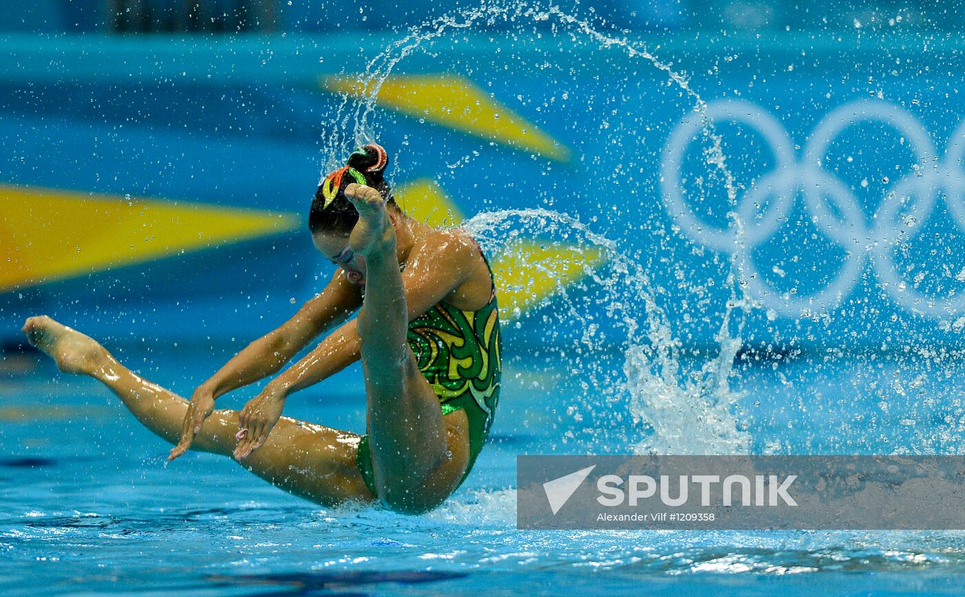 2012 Olympics. Synchronized Swimming Team Finals