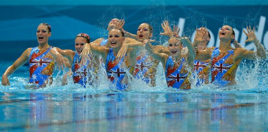 2012 Olympics. Synchronized Swimming Team Finals