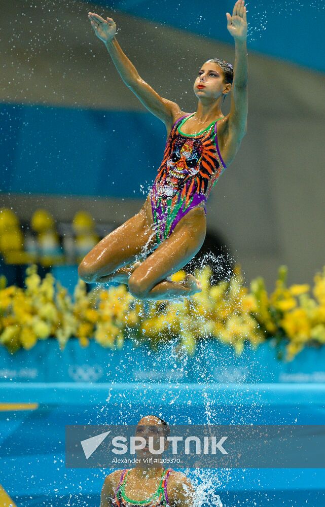 2012 Olympics. Synchronized Swimming Team Finals