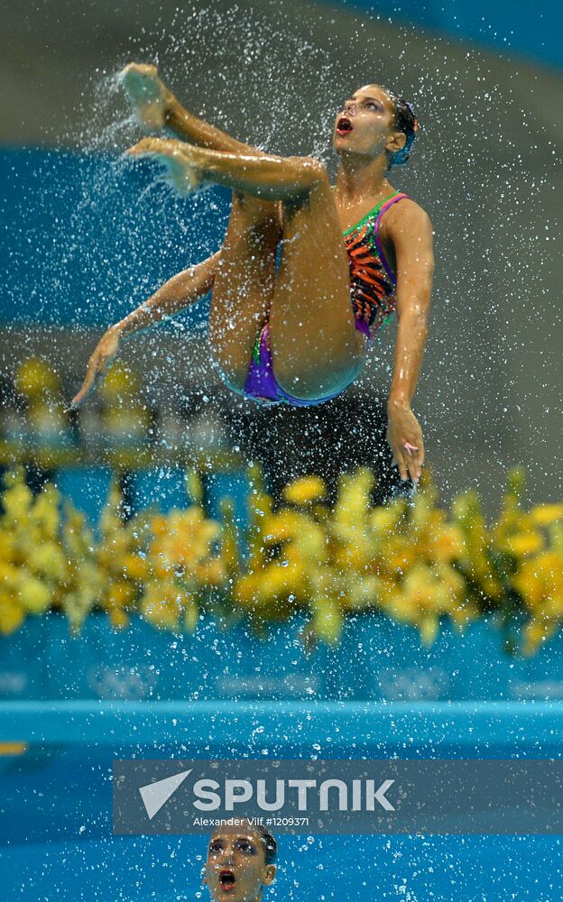 2012 Olympics. Synchronized Swimming Team Finals