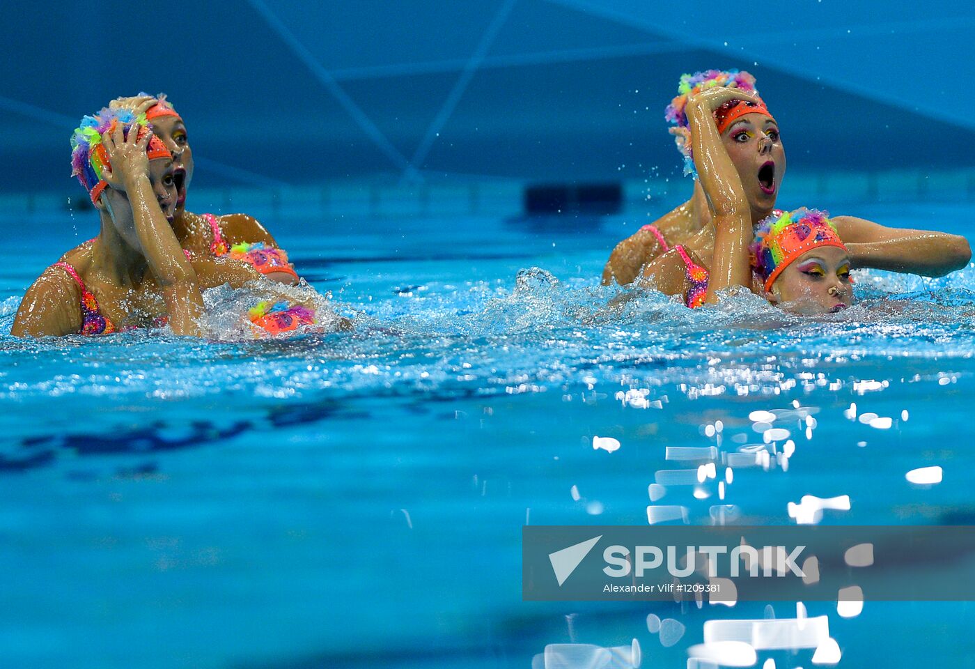 2012 Olympics. Synchronized Swimming Team Finals