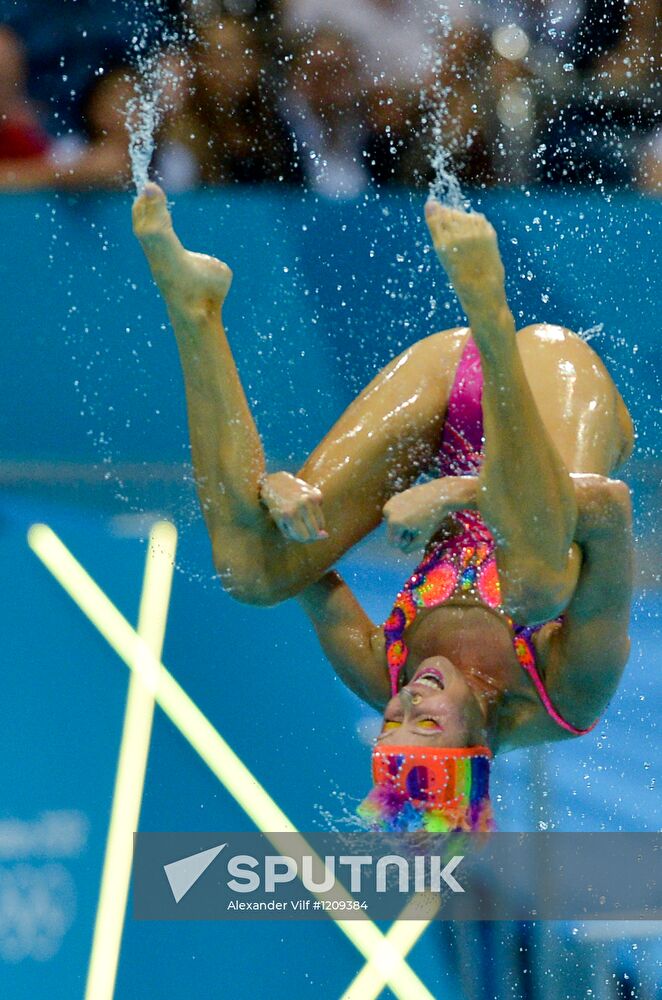 2012 Olympics. Synchronized Swimming Team Finals