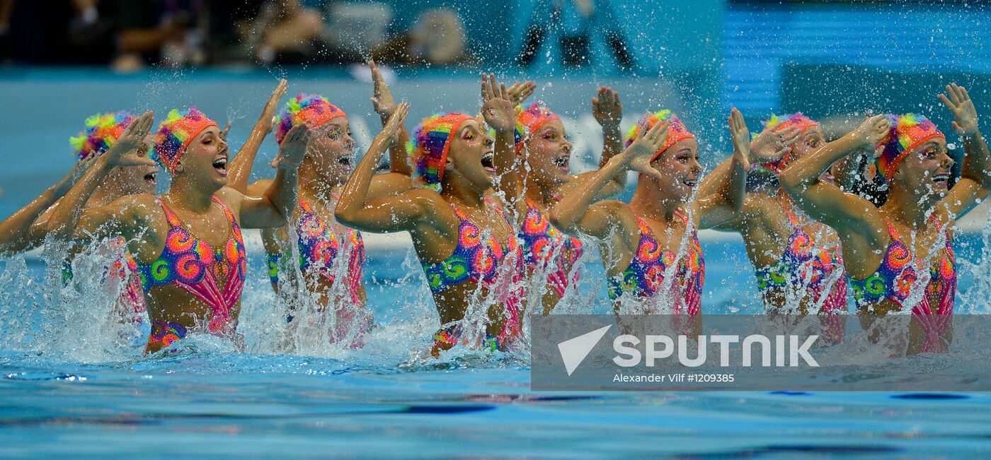 2012 Olympics. Synchronized Swimming Team Finals