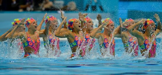 2012 Olympics. Synchronized Swimming Team Finals