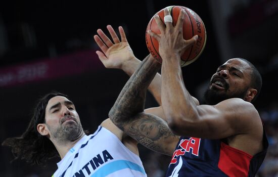 Olympics 2012. Men's Basketball. Argentina vs. USA