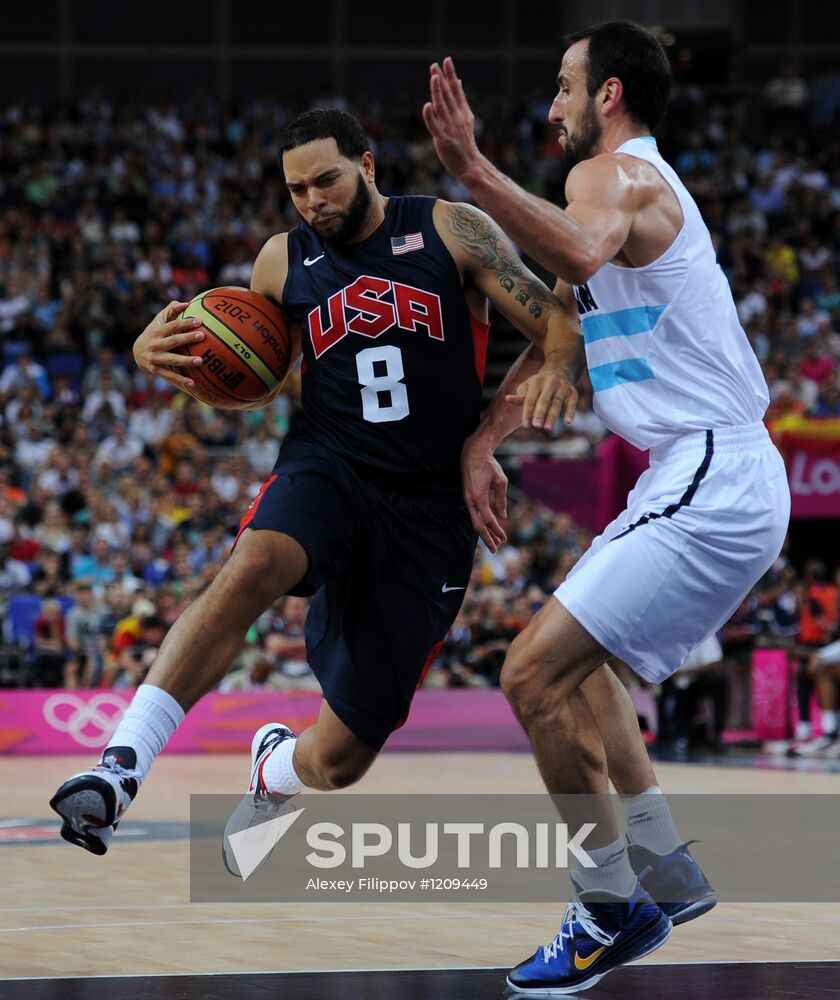 Olympics 2012. Men's Basketball. Argentina vs. USA