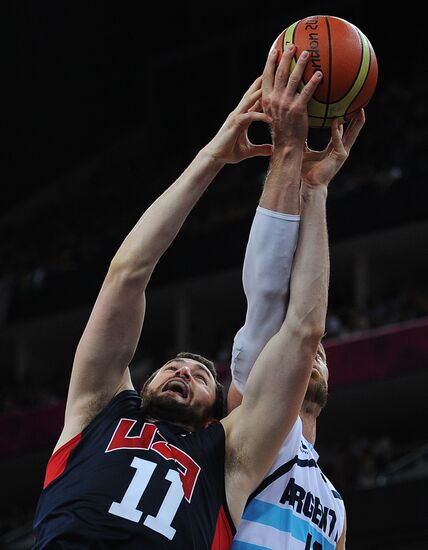 Olympics 2012. Men's Basketball. Argentina vs. USA