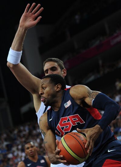 Olympics 2012 Men's Basketball. Argentina vs. USA