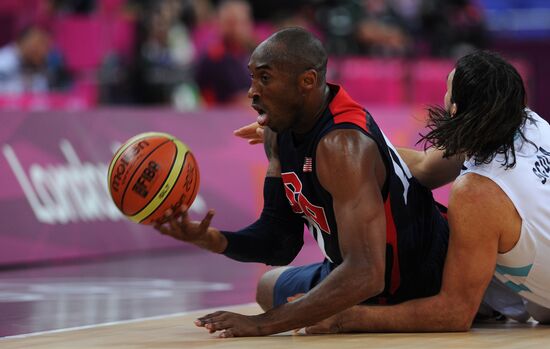 Olympics 2012. Men's Basketball. Argentina vs. USA