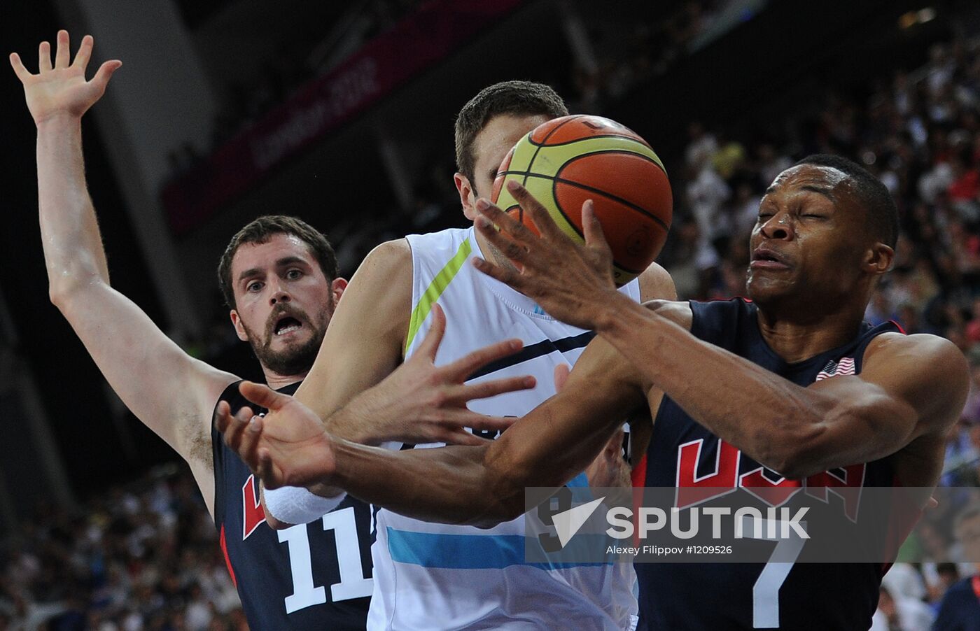 Olympics 2012. Men's Basketball. Argentina vs. USA