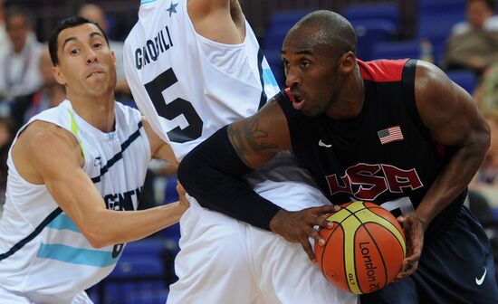 Olympics 2012. Men's Basketball. Argentina vs. USA