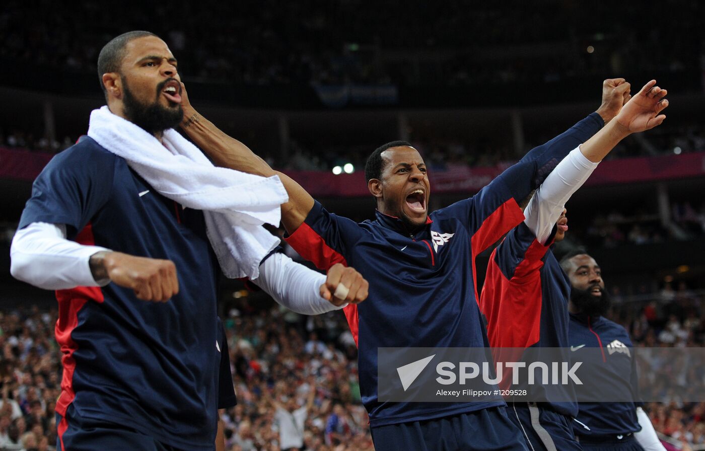 Olympics 2012. Men's Basketball. Argentina vs. USA