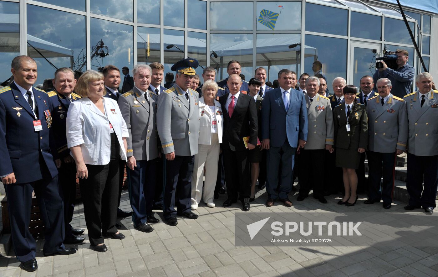 Putin at air show marking 100th anniversary of Russian Air Force