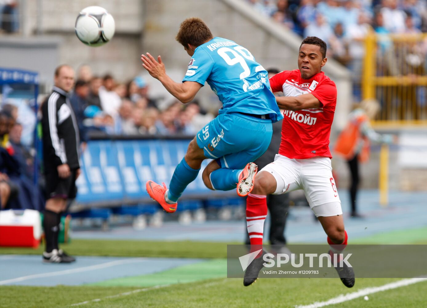 Football Russian Premier League. Zenit vs. Spartak